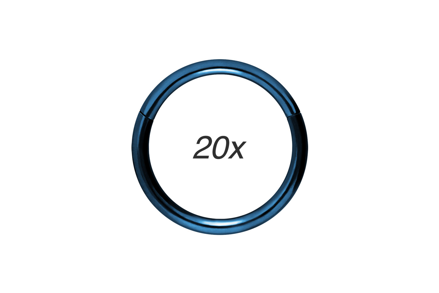 SET Chirurgenstahl Segmentring Clicker Piercing